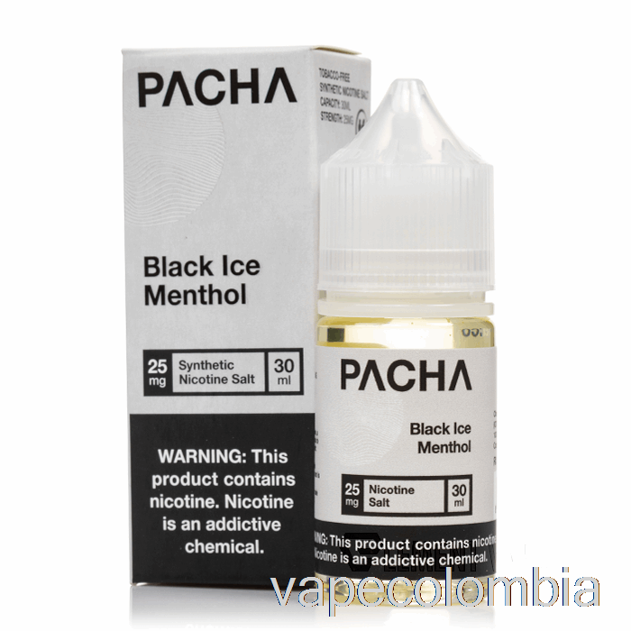 Vape Recargable Black Ice Mentol - Sales De Pacha - 30ml 25mg